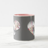 Modern Love Heart Tweekleurige Koffiemok (Center)