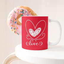 Modern Love Hearts Schattige Happy Valentines Day 