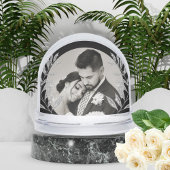 Modern Love Huwelijk Script Foto Geschenk Sneeuwbol