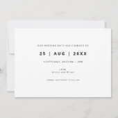 Modern Love is Patient New Wedding Date Photo Card Save The Date (Achterkant)