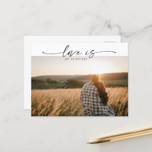 Modern Love is Patient Wedding Update Briefkaart