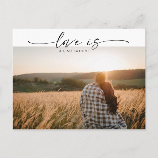 Modern Love is Patient Wedding Update Briefkaart (Voorkant)
