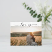 Modern Love is Patient Wedding Update Briefkaart (Staand voorkant)