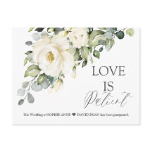 Modern Love is Patient White Floral Wedding Update