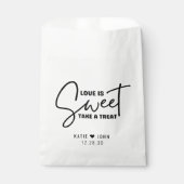 Modern Love is Sweet Take a Treat Wedding Bedankzakje (Voorkant)