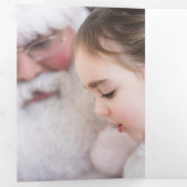 Modern Love Joy Peace Multi-Photo Drieluik Kaart (Binnenzijde eerst)