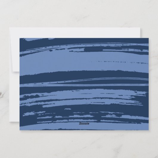 Modern Love light Happy Hanukkah blue script Feestdagenkaart (Achterkant)