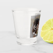 Modern Love Mr & Mrs Custom Wedding Photo Couples Shot Glas (Links)