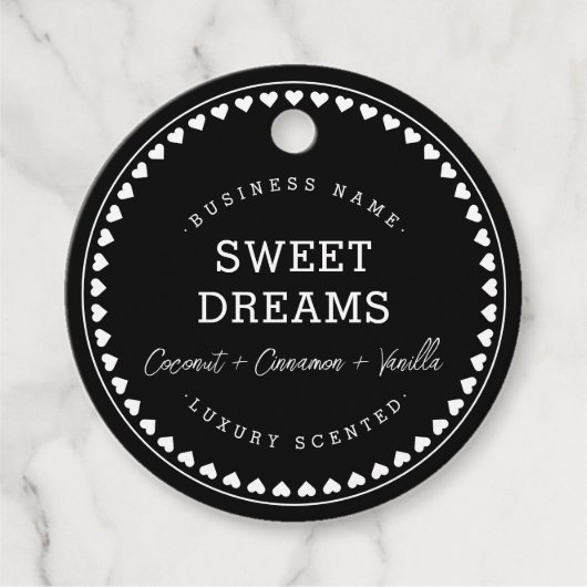 Modern Love Pattern Packaging Hang Labels (Voorkant)