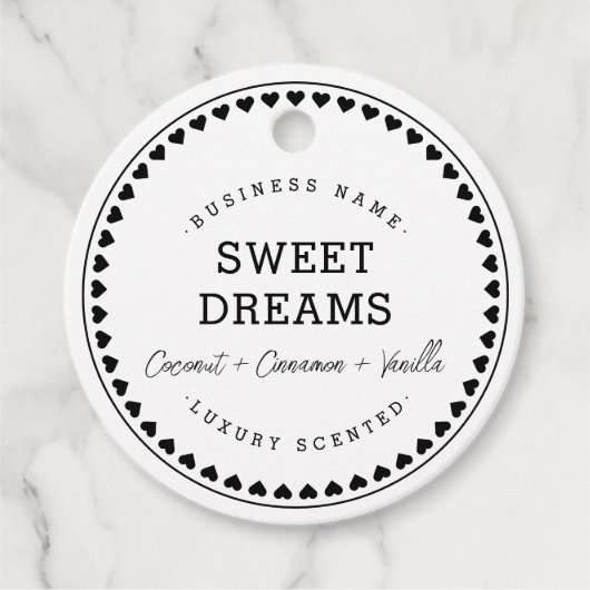 Modern Love Pattern Packaging Hang Labels (Voorkant)