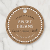 Modern Love Pattern Packaging Hang Labels Beige (Achterkant)