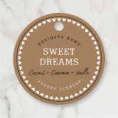 Modern Love Pattern Packaging Hang Labels Beige (Voorkant)