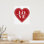 Modern Love Quote Art Trendy Stylish Poster (Keuken)
