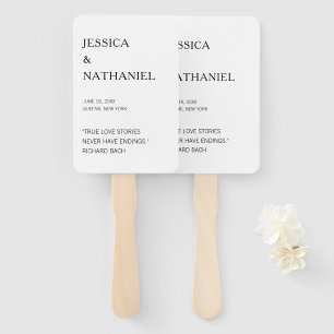 Modern Love Quote Black & White Wedding Handwaaier