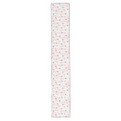 Modern Love Text Sketch Heart Wedding Table Runner Lange Tafelloper (Voorkant)