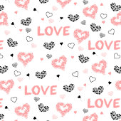 Modern Love Text Sketch Heart Wedding Table Runner Lange Tafelloper