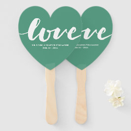 Modern Love Typography Wedding Handwaaier