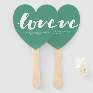 Modern Love Typography Wedding Handwaaier