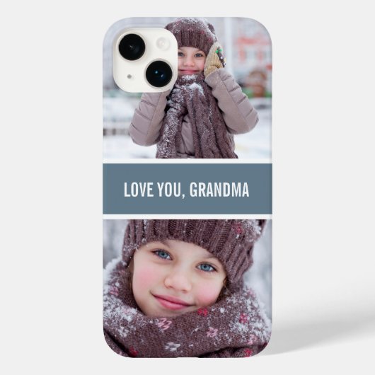 Modern Love You Grandma 2 Photos Case-Mate iPhone Case (Achterkant)