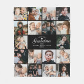 Modern Love You Grandma/Other 18-Photo Collage Fleece Deken (Voorkant)