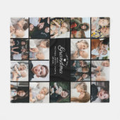 Modern Love You Grandma/Other 18-Photo Collage Fleece Deken (Voorkant (Horizontaal))