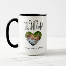 Modern Love You Grandma Photo Mok