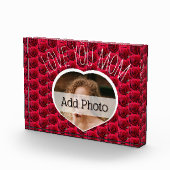 Modern LOVE YOU MAM cadeau voor moeder Hart Foto (Rechts)
