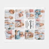 Modern Love You Oma Custom 11 Fotocollage Fleece Deken (Voorkant (Horizontaal))