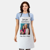 Modern Love you Oma Foto Keepsake Schort (Gedragen)