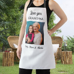 Modern Love you Oma Foto Keepsake Schort<br><div class="desc">Modern Love you Oma Foto Keepsake Schort. Creëer uw eigen gepersonaliseerde schort voor oma voor Moederdag,  Verjaardag of Kerstmis.</div>