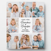 Modern Love You Oma Opa Custom 8 Foto Fotoplaat (Voorkant)