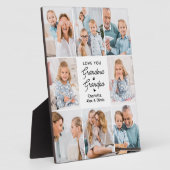 Modern Love You Oma Opa Custom 8 Foto Fotoplaat (Zijkant)