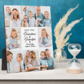 Modern Love You Oma Opa Custom 8 Foto Fotoplaat (Zijkant)