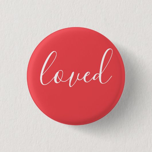 Modern Loved Ronde Button 3,2 Cm (Voorkant)