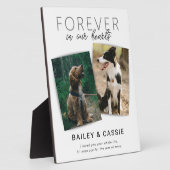 Modern Loving Memory Pet Memorial Fotoplaat (Zijkant)