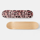 Modern luipaardpatroon dier persoonlijk skateboard (Horizontaal)