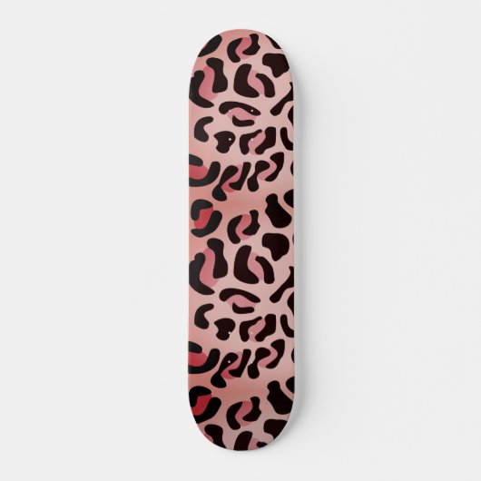 Modern luipaardpatroon dier persoonlijk skateboard (Voorkant)