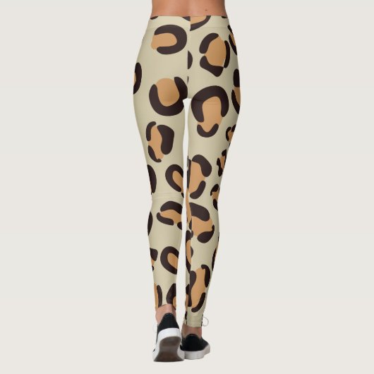 Modern luipspatroon leggings (Achterkant)