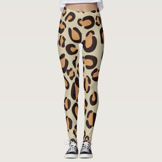 Modern luipspatroon leggings (Voorkant)