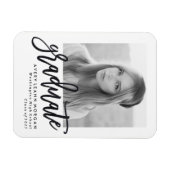 Modern Luxe Afstuderen fotomagneet Magneet (Horizontaal)