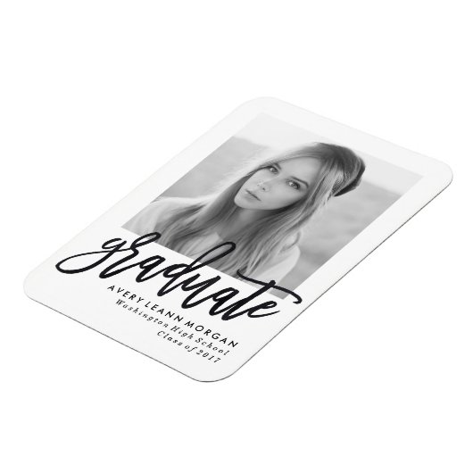 Modern Luxe Afstuderen fotomagneet Magneet (Linkerzijde)