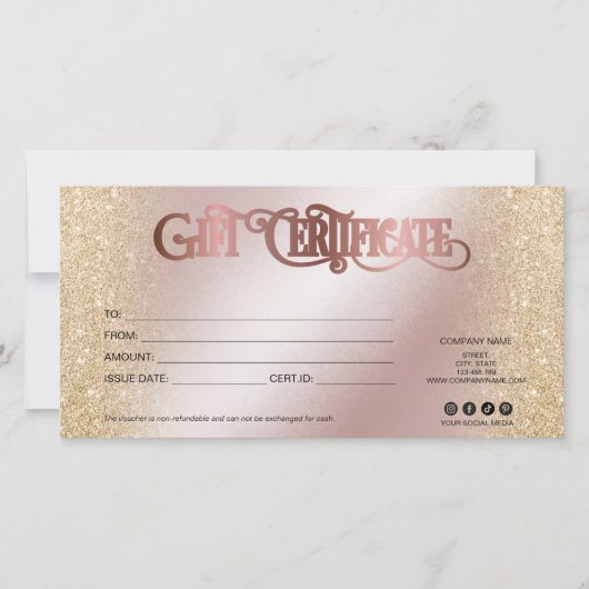 Modern Luxe Cadeaubon Toevoegen logo (Voorkant)