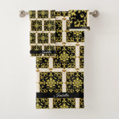 Modern Luxe Elegant Bloemen Collectie Bad Handdoek (Insitu)