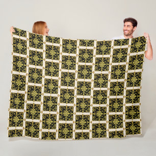 Modern Luxe Elegant Bloemen Collectie Fleece Deken