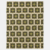 Modern Luxe Elegant Bloemen Collectie Fleece Deken (Voorkant)