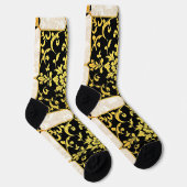 Modern Luxe Elegant Bloemen Collectie Sokken (Rechts)