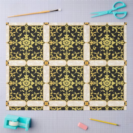 Modern Luxe Elegant Bloemen Collectie Tissuepapier (Craft)