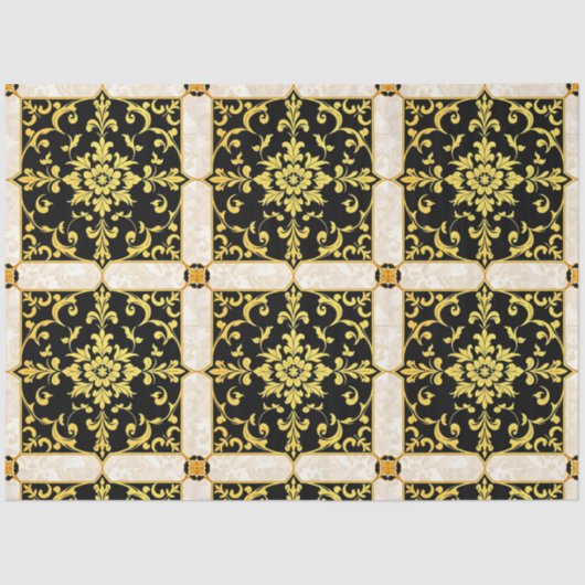 Modern Luxe Elegant Bloemen Collectie Tissuepapier (Voorkant)