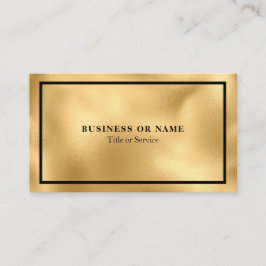Modern Luxe Faux Gold Foil Visitekaartje
