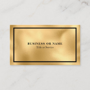 Modern Luxe Faux Gold Foil Visitekaartje